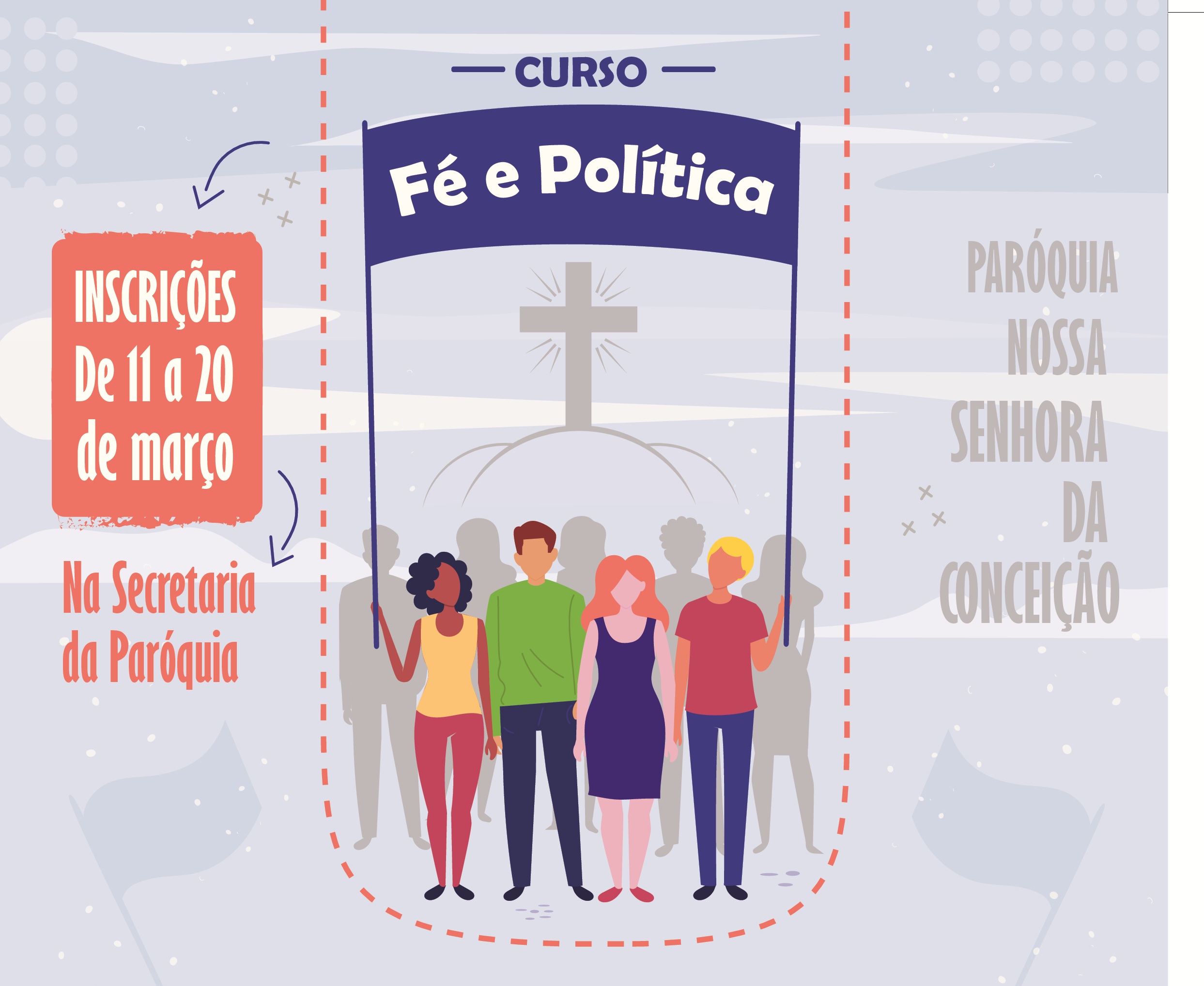 Cartaz Curso Fé e Política